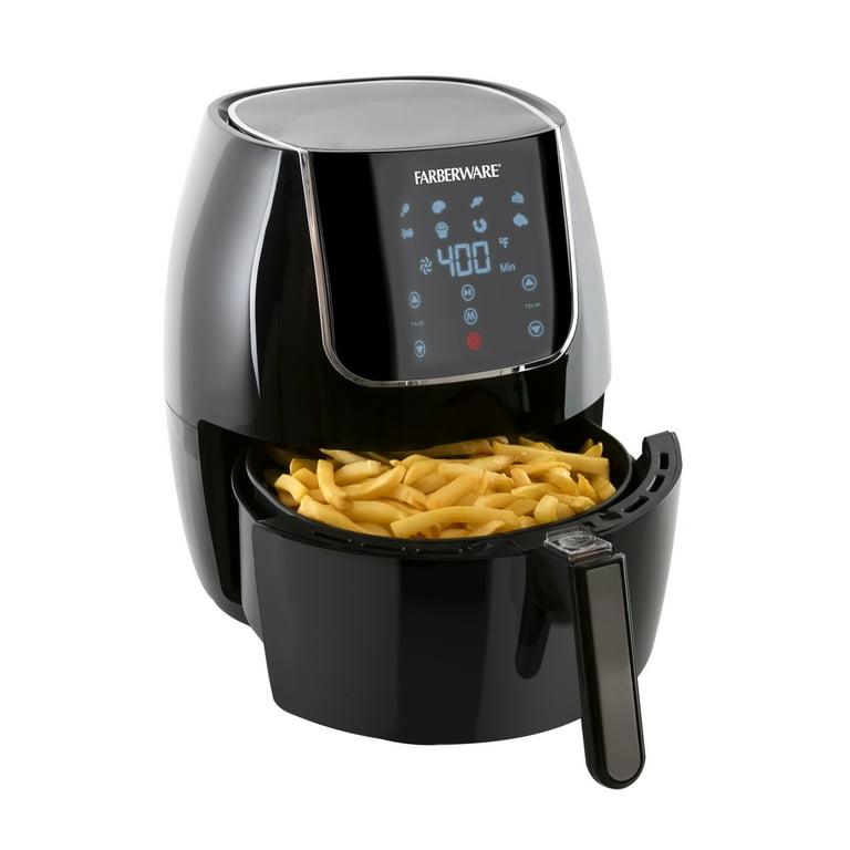 Farberware 3.2 Quart Digital Air Fryer, Oil-Less, White 