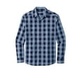 thumbnail image 4 of Port Authority W670 Everyday Plaid Shirt, True Navy, 3XL, 4 of 5