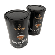 Dallmayr Elegant & Fine Espresso Monaco 100% Arabica Coffee Grounds - 7.05 oz Pack of 2 Canisters