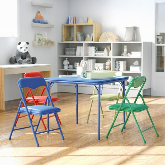 Flash Furniture Kids Black Folding Table