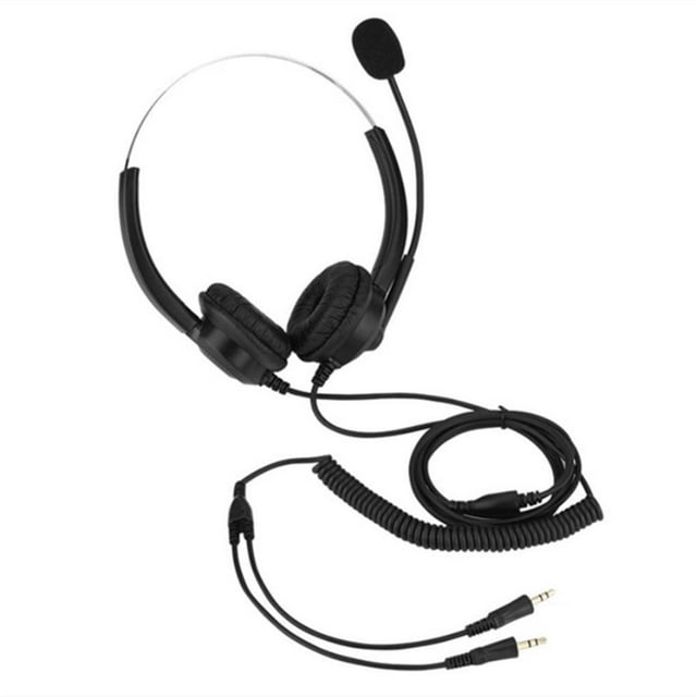 ruzhgo 3.5mm Wired Call Center Headphones PC Headset with Microphone No.1