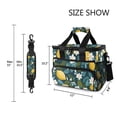 thumbnail image 3 of FORMRS Insulated Cooler Bag 24 Cans Capacity Soft Leakproof Lunch Box with Side Pockets, Green Lemon Leaves, 3 of 7