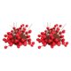 thumbnail image 4 of Inteprter 100 Uds. De espuma Artificial, bayas de acebo rojas vivas, guirnalda para el hogar, decoración de Navidad, ramo de flores, bayas de Rojo 2piezas, 4 of 6