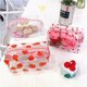 thumbnail image 3 of Bolsa de cosméticos transparente con estampado de frutas, bonita bolsa de almacenamiento portátil para mujer, bolsa de regalo impermeable, estuche para lápices de PVC transparente, 3 of 6