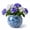 Cobalt Blue, variant on EFISPSS Hand-Patted Glaze Self Watering Ceramic Planter with Inner Clay Pot, 6 Inch Terracotta Orange African Violet Pots, Indoor Herb & Plant Pot, Home Decor