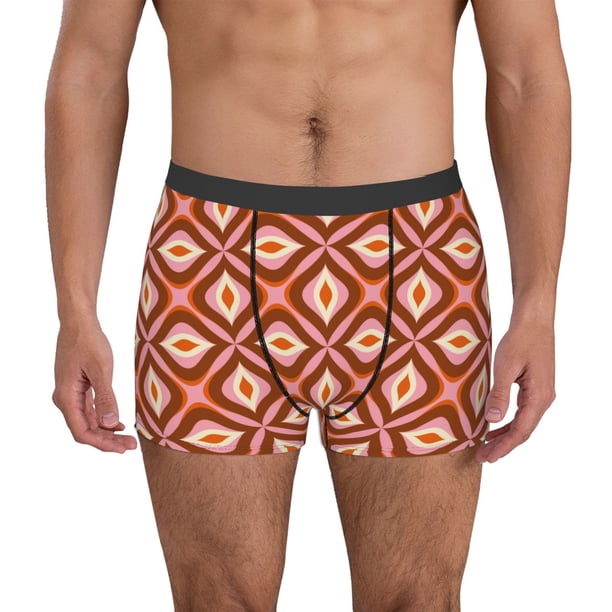 Fotbe 70s Retro Style Calzoncillos Tipo Boxer con Bolsa de Soporte Total para Hombre, X-Temp Fresco, Transpirable y de Secado Rápido-Medium