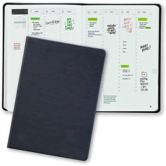 Calendar Day Planner 24 Hour Schedule all in One Scheduling Book