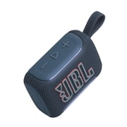 JBL Go 5 - Ultra-portable waterproof and drop-proof speaker with JBL legendary sound and ambient edge lighting - Blue