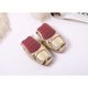 thumbnail image 1 of Zapatos planos de cuero suave de talla grande 41 para Mujer, mocasines a la moda para Mujer, zapatos de bailarina con hebilla de punta cuadrada, Zapatos informales para Mujer Gao Jinjia LED, 1 of 2