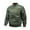 Army Green, variant on CharmCyan Men's Lightweight Bomber Jacket Casual Zip Up Windproof Outerwear Classic Stand Collar Flight Jacket Army Green L