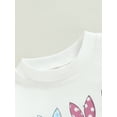 thumbnail image 5 of Bagilaanoe Newborn Baby Girl Easter Rompers Rabbits Print Long Sleeve Bodysuits 6M 12M 18M 24M Infant Casual One Piece Short Jumpsuit, 5 of 8