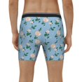 thumbnail image 4 of Picia Rose Flowers Pattern Men's Athletic Long Leg Briefs , Performance Stretch Underwear，Moisture-Wicking, 4 of 7