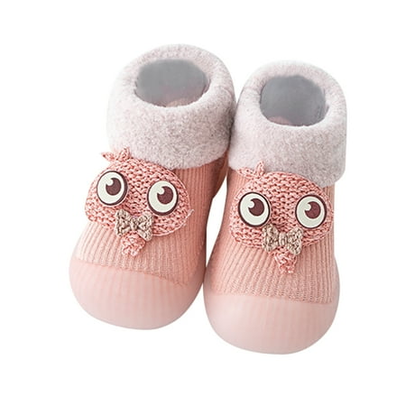

Youmylove Warm Stocking Girls Knit Socks Kids Rubber Soft Solid Sole Slipper Toddler Baby Boys Shoes Baby Shoes Toddler Infant Sneakers