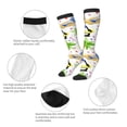 thumbnail image 3 of Honeii Penguins On The Beach Print Long Socks,Novelty Design Socks Gift for Men and Women,Crew Socks,Calf Socks, 3 of 6