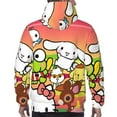 thumbnail image 6 of Lsque Sanrio Pattern Casual Men's Hoodie,Hooded Sweatshirt with Kangaroo Pocket,Pullover Hoodie-Medium, 6 of 8