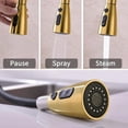 thumbnail image 4 of Pull Down Single Handle Kitchen Sink Faucet with Deck Plate Brushed Gold, 4 of 6
