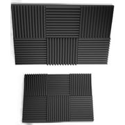 Siless Gray 96 pack 12x12x1 inches Acoustic Panels Acoustic Foam Panels Soundproof Studio foam Sound Dampening noise Sound Deadening foam Sound Panels wedges Sound Proof Sound Insulation Absorbing