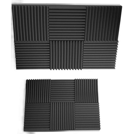 Siless Gray 96 pack 12x12x1 inches Acoustic Panels Acoustic Foam Panels Soundproof Studio foam Sound Dampening noise Sound Deadening foam Sound Panels wedges Sound Proof Sound Insulation Absorbing