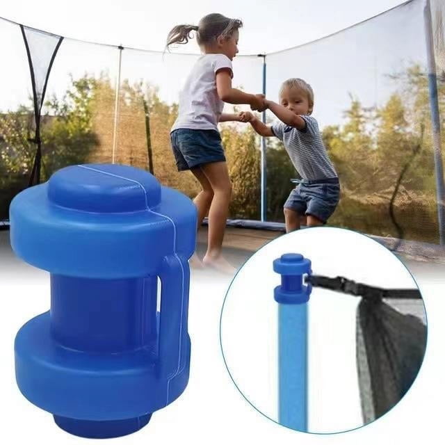 Jinsinto Embouts de Poteaux de Trampoline Filet de Sécurité Pièces de Rechange Capuchon Bleu, 10 Pcs 7x2.5cm