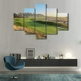 thumbnail image 3 of TISHIRON 5PCS Framed Canvas Wall Art Set,60"x40" Spyglass Hill Golf Course Canvas Art Decor, 3 of 7