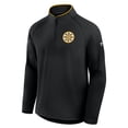 thumbnail image 3 of Men's Fanatics Black Boston Bruins Authentic Pro Rink Training Quarter-Zip Pullover, 3 of 4