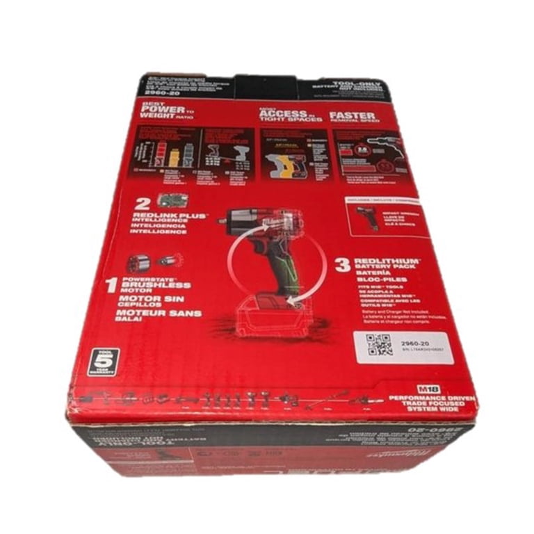 Milwaukee 2854-20 M18 FUEL 18V Brushless Cordless 3/8 Compact Impact Wrench 23221037707 Milwaukee 2854-20 M18 FUEL 18V Brushless Cordless 3/8 Compact Impact Wrench 23221037707