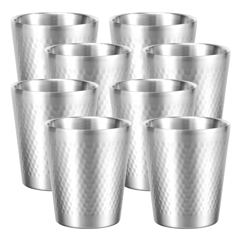 Ihvewuo Double-Wall Stainless Steel Cups, 8-Pack 10 oz photo 3