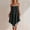 Dark Gray, variant on Ygbgbb Women's Lace-Trim Cami Dress, Spaghetti Strap Asymmetric Hem, Casual Lightweight Summer Sundress Black M
