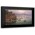 thumbnail image 1 of Obuchovsky, Yury 14x10 Black Modern Framed Museum Art Print Titled - Sunset on Portofino, 1 of 5
