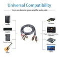 thumbnail image 2 of 5MM RCA Splitter Professional Alloy Plug Adapter Headphone Splitter Video Camera Switch Home Supplies for Television CD TV Box 3m, 2 of 7