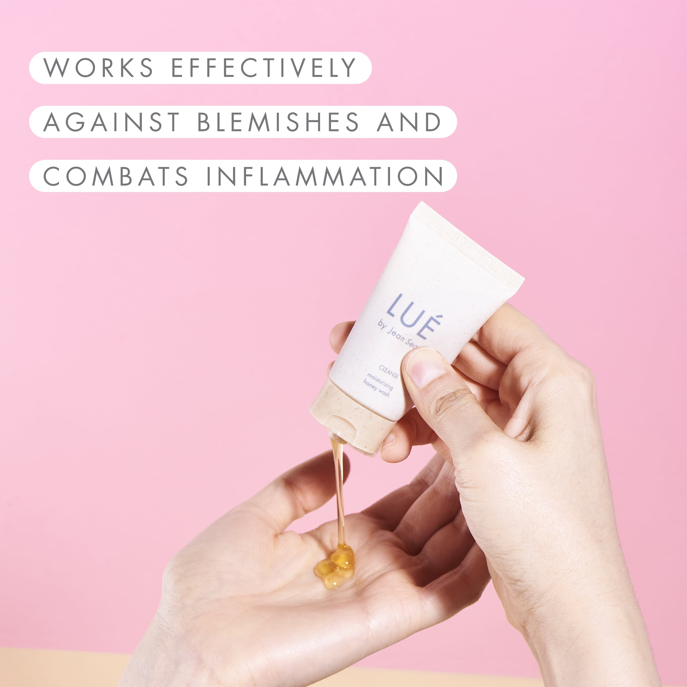 Lue by Jean Seo Cleanse Moisturizing Honey Wash to Go, Organic & Non-Gmo Ingredients, All Skin Types