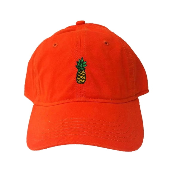 Go All Out Adult Pineapple Embroidered Deluxe Dad Hat