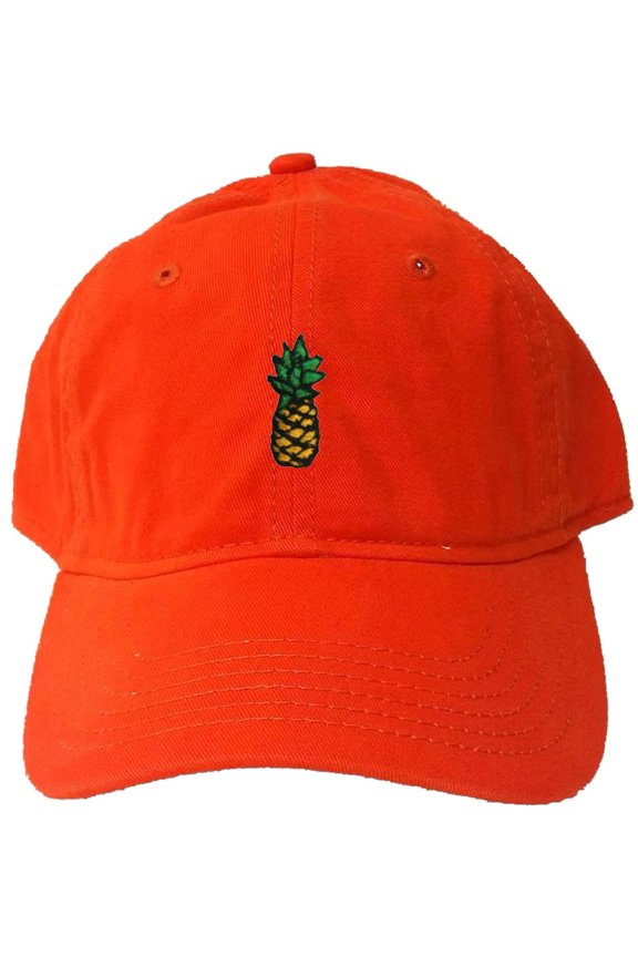 Adult Pineapple Embroidered Deluxe Dad Hat