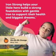 Renzo’s Iron with Vitamin C for Kids, Sugar-Free, Vegan Melty Tabs, Immune Support, 90 Tablets