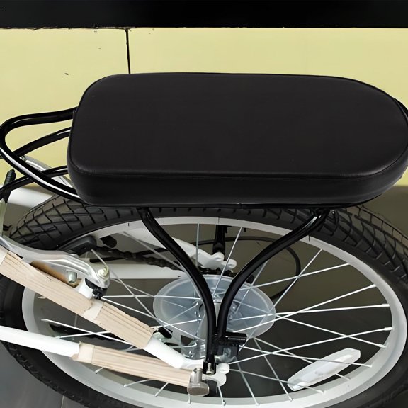 TABLETREANDS Black Bicycle Rear Seat Cushion 1Set for Cyclists with Shock Absorption and Breathable Material