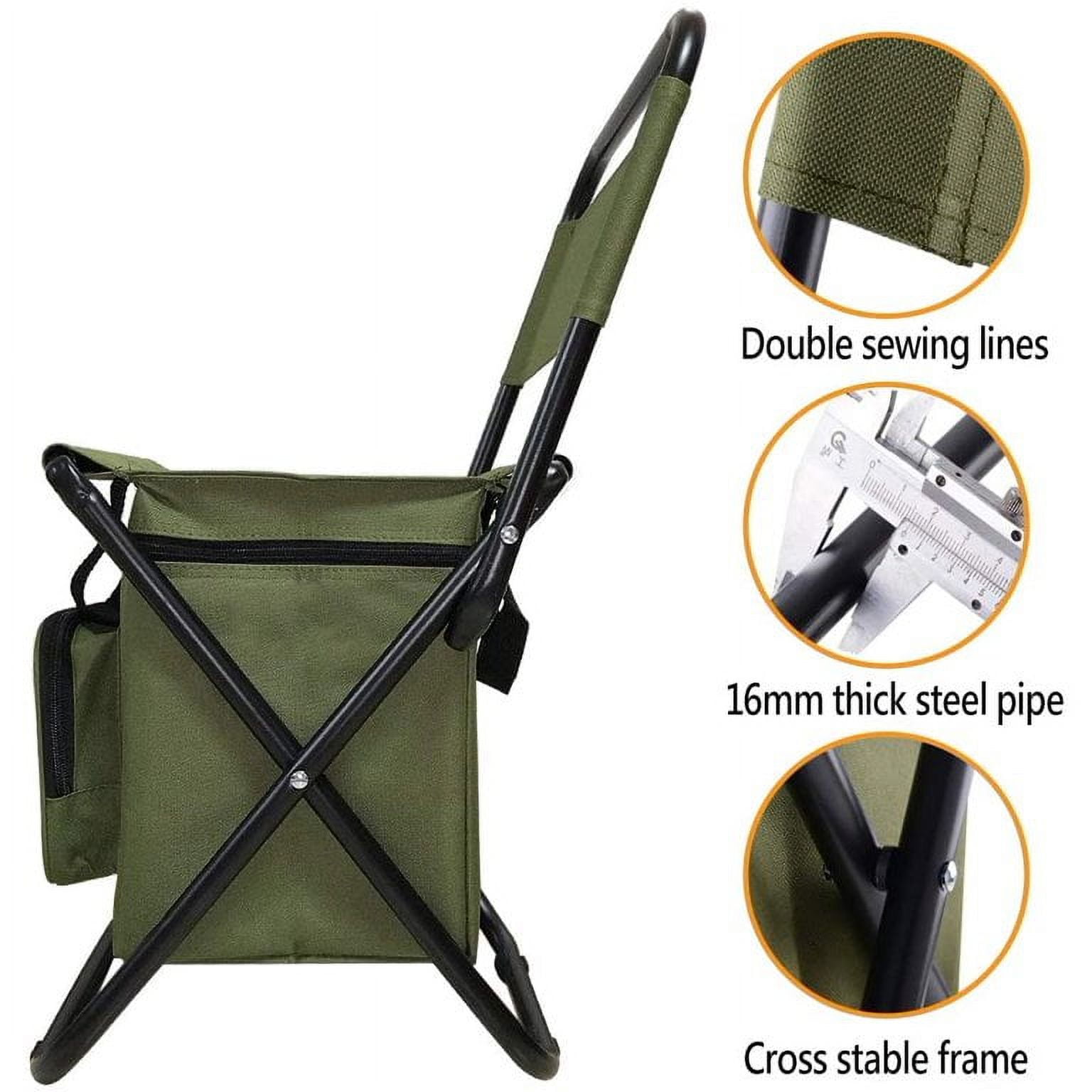 Fishing Chair Folding Chair Portable Effective Stainless Steel Strong Load-bearing Camping
