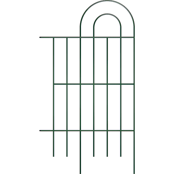 14 Panels 32 in(H) X 20.4ft(L)Decorative Outdoor Garden Fence for Yard Animal Barrier Fencing Galvanized Rustproof Metal Fence Panels Garden Fencing for Flower Bed Fence Dark Green