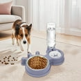 thumbnail image 2 of Pet Supplies Adjustable Cat Food and Water Bowl Set | Convenient Dog Dish Water Dispenser with Removable Pet Feeder Bowl for Medium Dogs and Cats, 2 of 4