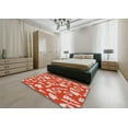 thumbnail image 5 of Ahgly Company Machine Washable Indoor Rectangle Transitional Red Area Rugs, 3' x 5', 5 of 7