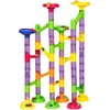 Best Choice Products 58 Piece Translucent Marble Run Toy Game Set