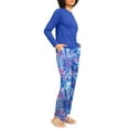 thumbnail image 2 of MINTREUS Womens Pajama Sets Soft Long Sleeve Sleepwear Ladies Loungewear Two Piece Pjs with Pockets, 2 of 7