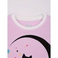 thumbnail image 4 of ATAIKU Big Girls Long Sleeve Pajamas 2 Piece Moon Cat Pjs Set Kids Cotton Sleepwear 7 Years, 4 of 10
