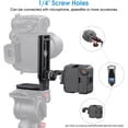 thumbnail image 2 of Universal Aluminum Alloy Camera L Bracket Quick Release Plate, Vertical/Horizontal Switching for DSLR Gimbal, 2 of 9