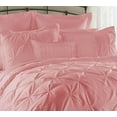 thumbnail image 3 of 8 Piece Lucilla Bed in a Bag Clearance bedding Comforter Set Fade Resistant, Wrinkle Free, No Ironing Necessary, Super Soft, All Sizes- Queen King Cal.King Size (King, Pink), 3 of 4