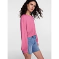 thumbnail image 5 of Scenario Women's Oversized Tee with Long Sleeves, Sizes XS-XXXL, 5 of 6