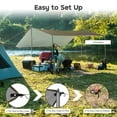 thumbnail image 5 of Yescom 10x10FT Camping Tent Tarp Hammock Rain Fly Waterproof Hiking Backpacking Shelter, 5 of 10