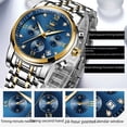 thumbnail image 5 of Quartz Watch Multi functional Three eye Timing Watch Waterproof Business Men's Watch, 5 of 5