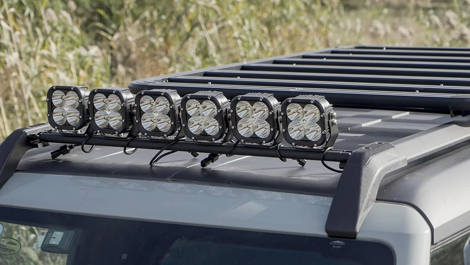 1x Roof Rack Front Cross Bar Fit for 2021-2025 Ford Bronco 4 Dr spotlight 220LBS