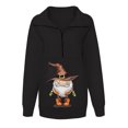 thumbnail image 4 of Moda mujer Casual cuello vuelto manga larga suelta camiseta otoño blusa pulóver Tops Pompotops  FGAJ21578, 4 of 8