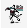 thumbnail image 2 of "Real Football" Sports Back to School Adult White Crew Neck Short Sleeve Tee-XS, 2 of 2